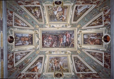 Il soffitto della Sala di Cosimo Il Vecchio che mostra Cosimo de